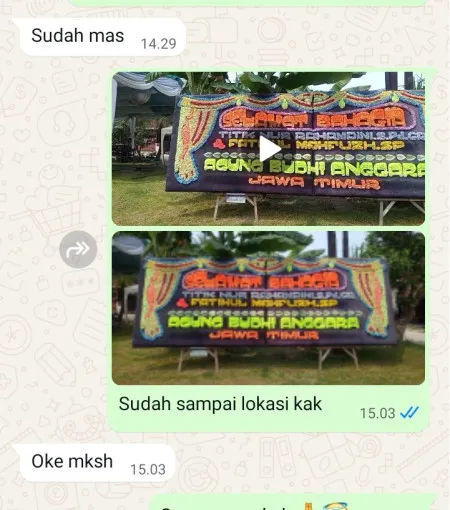 Pengiriman Papan Bunga Kalimalang