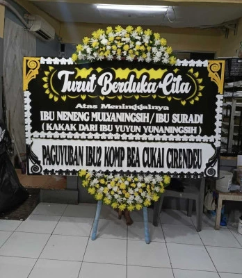 Papan Bunga di Kalimalang